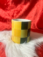 Load image into Gallery viewer, Two sided monochrome checker mug 1

