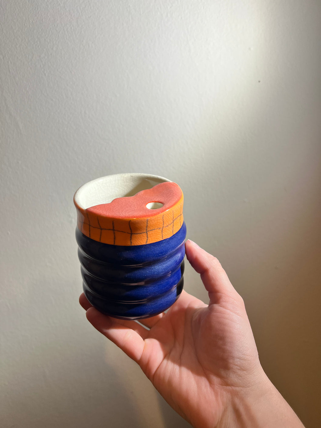 Colorblock to-go cup