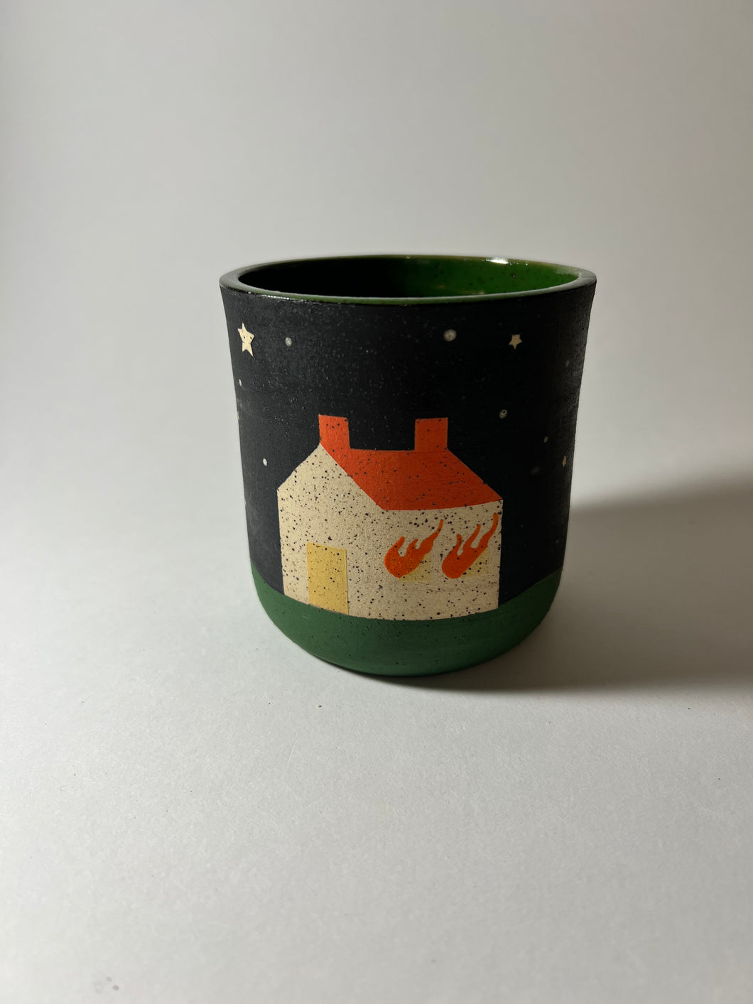 House fire cup
