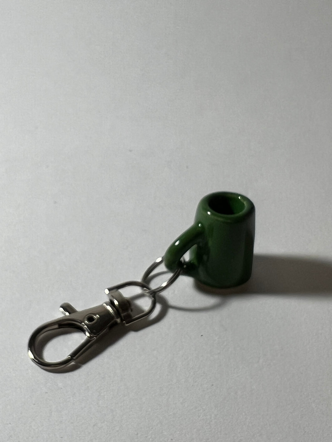 Green mug keychain
