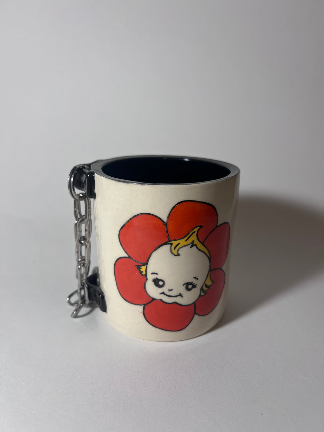 Flower kewpie chain mug (second)
