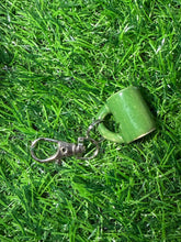Load image into Gallery viewer, Dark green mug keychain
