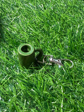 Load image into Gallery viewer, Dark green mug keychain
