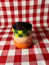 Load image into Gallery viewer, Checker/bubble to-go cup
