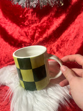 Load image into Gallery viewer, Two sided monochrome checker mug 1
