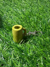 Load image into Gallery viewer, Olive green mug keychain
