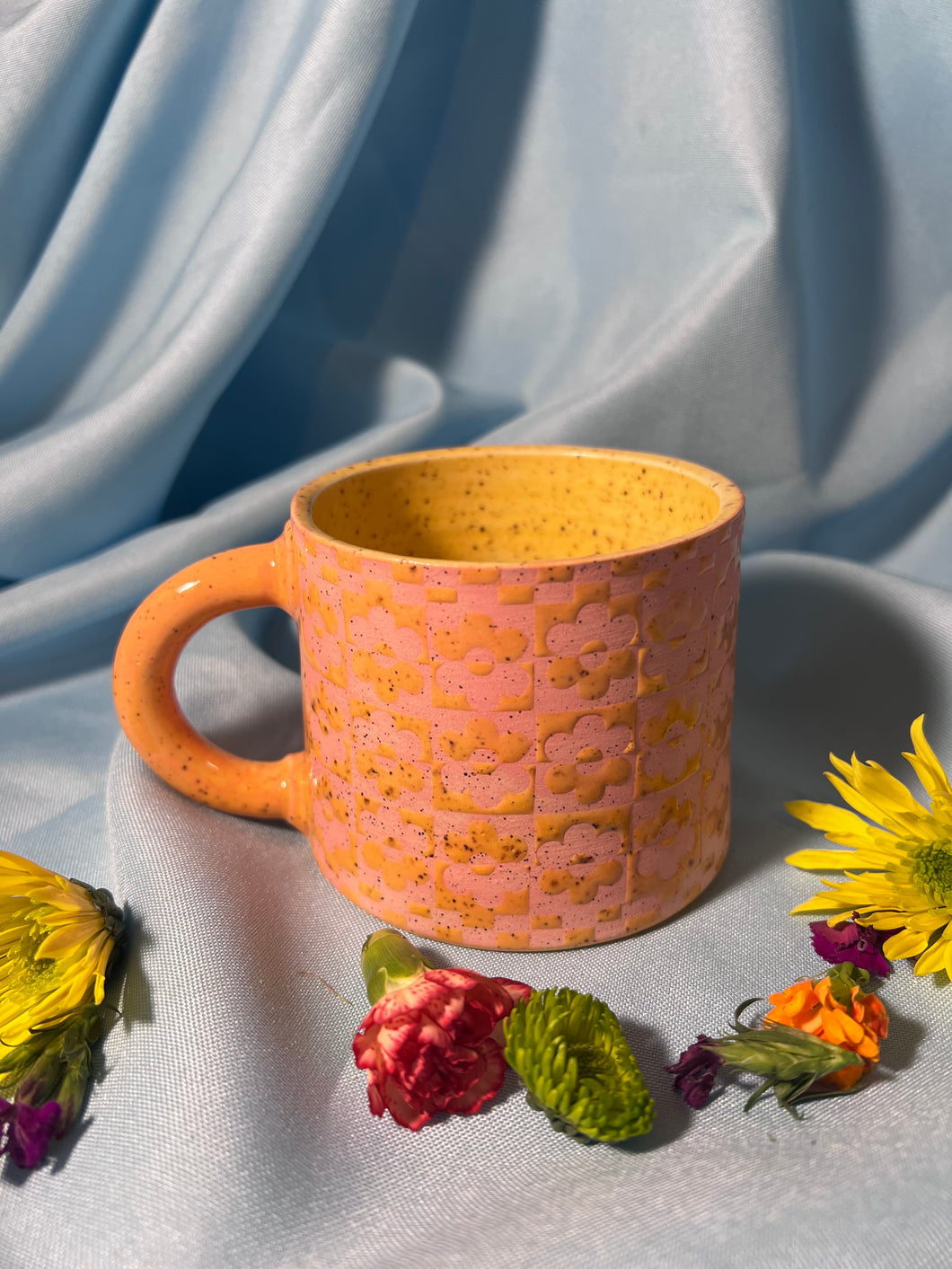 Flower checker mug 6