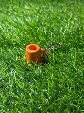 Load image into Gallery viewer, Orange mug keychain
