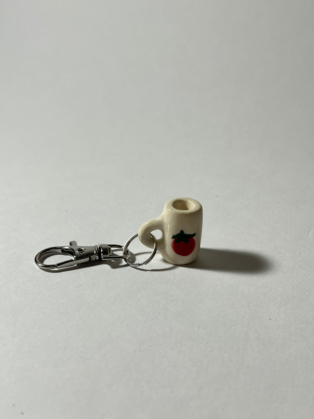 Tomato mug keychain
